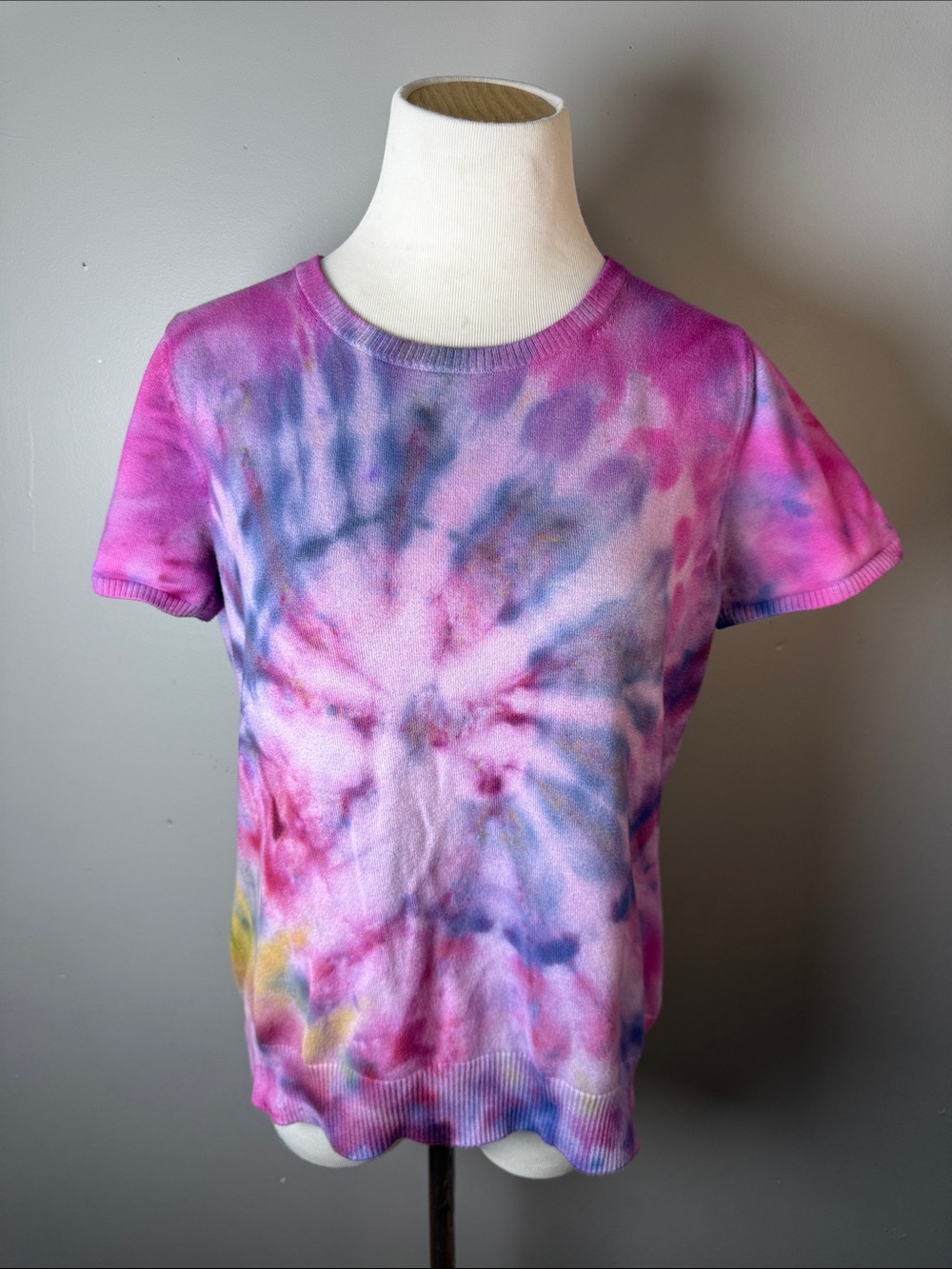 Tie-Dye Short Sleeve sweater